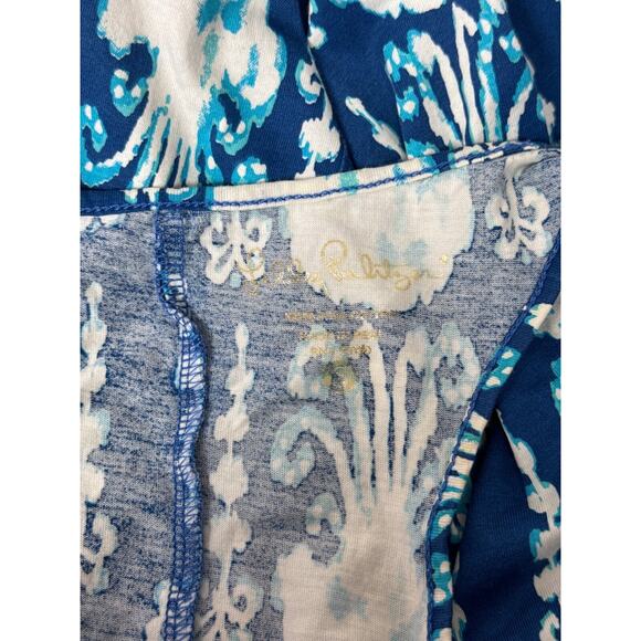 Lilly Pulitzer Dress Small Womens Blue Jellyfish Pima Cotton Tank - Picture 7 of 8